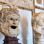 Fotografia d'arte maschera del Dio Pan ai Musei Capitolini di Roma