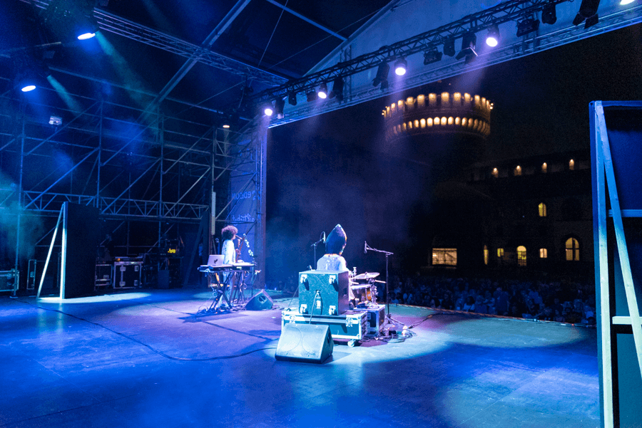 Il concerto visto dal palco