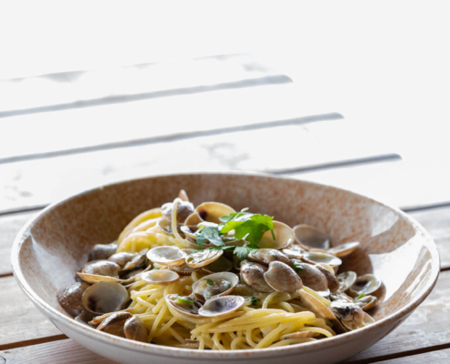 fotografia di Lifestyle - piatto di pasta alle vongole